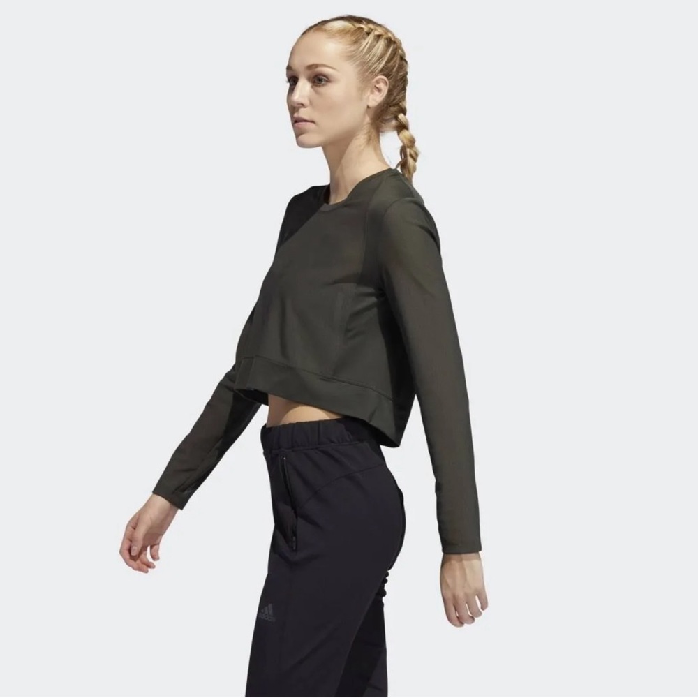 Adidas Long Sleeve Cropped Shirt